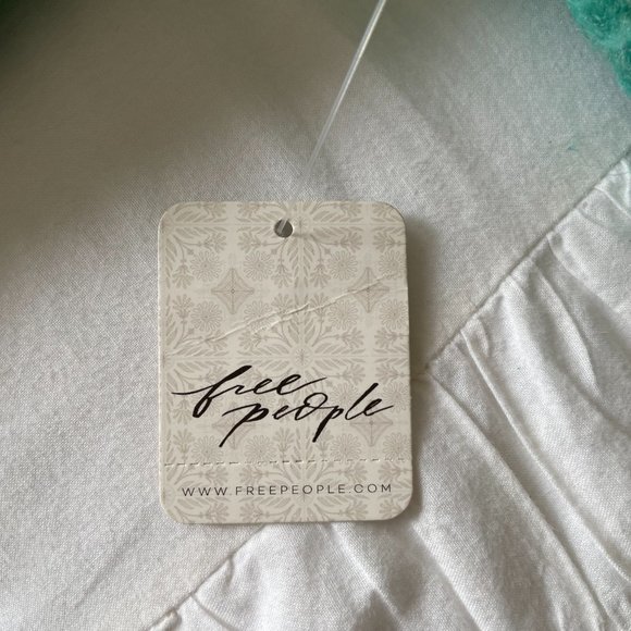 Free People Blue Bell V-Neck Sweater - Electric Teal NWT - Picture 12 of 15